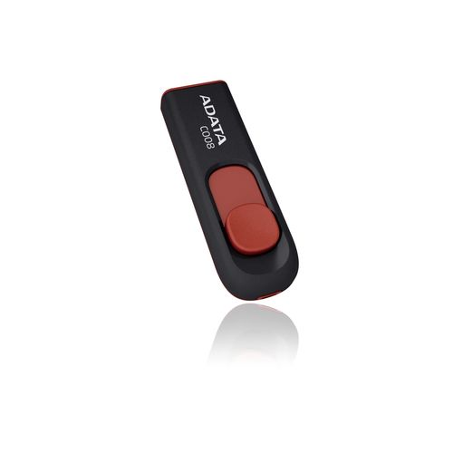 Pendrive 64gb Usb2.0 Adata Ac008 Negro/Rojo | Quonty.com | AC008-64G-RKD