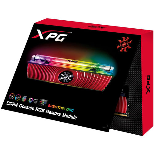 Adata Ddr4 8gb 3000mhz Cl16 Xpg Spectrix D80 Red Rgb | Quonty.com | AX4U300038G16-SR80