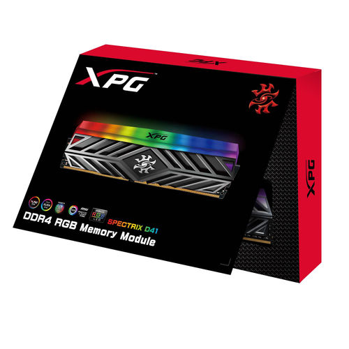 Adata Ddr4 8gb 3200mhz Cl16 Xpg Spectrix D41 Black Rgb | Quonty.com | AX4U320038G16-ST41