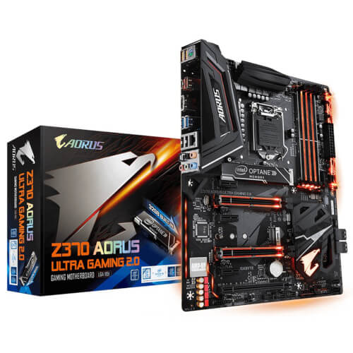 Placa Base Gigabyte 1151-8g Z370 Aorus Ultra Gaming 2.0-Op | Quonty.com | Z370 AORUS ULTRA GAMING 2.0-OP