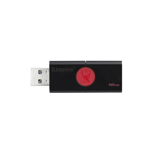 Pendrive 16gb Usb3.1 Kingston Dt 106 Negro/Rojo | Quonty.com | DT106/16GB