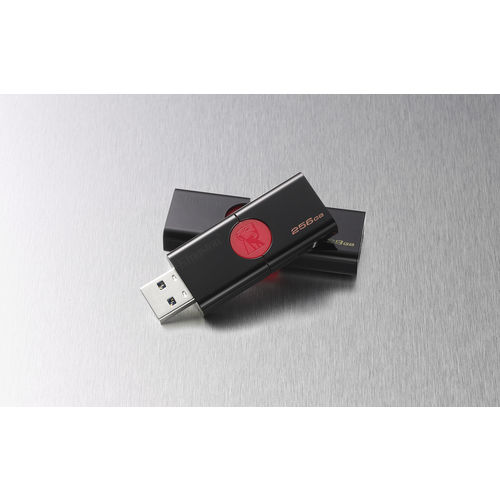 Pendrive 16gb Usb3.1 Kingston Dt 106 Negro/Rojo | Quonty.com | DT106/16GB