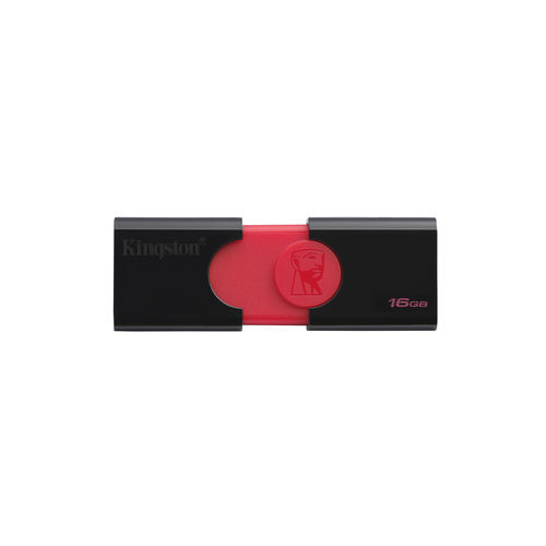 Pendrive 16gb Usb3.1 Kingston Dt 106 Negro/Rojo | Quonty.com | DT106/16GB