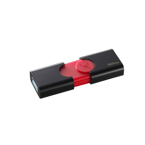 Pendrive 32gb Usb3.1 Kingston Dt 106 Negro/Rojo | Quonty.com | DT106/32GB