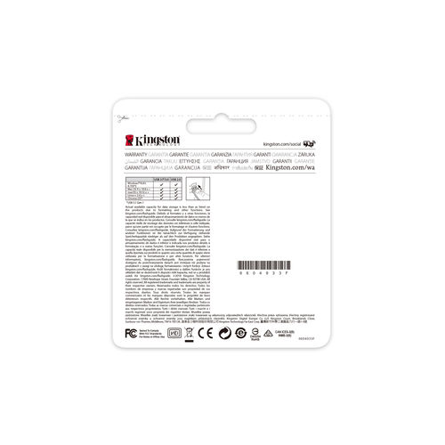 Pendrive 256gb Usb3.1 Kingston Dt 106 Negro/Rojo | Quonty.com | DT106/256GB