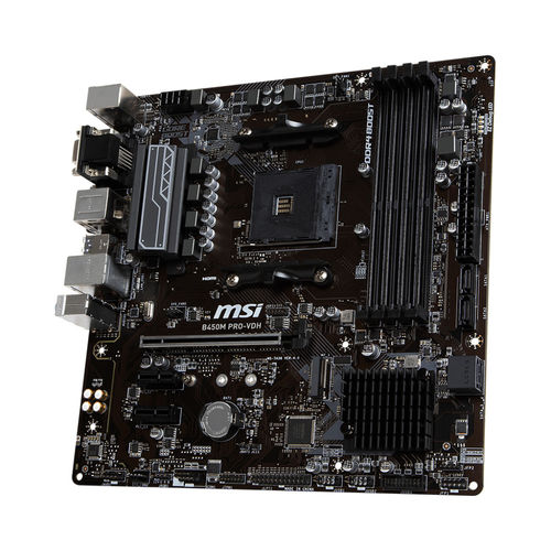 Placa Base Msi B450m Pro-Vdh V2 Am4 Amd Atx | Quonty.com | 911-7A38-017