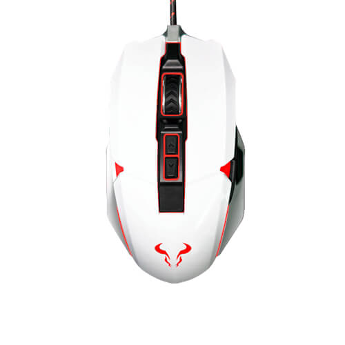 Raton Optico Riotoro Aurox Blanco Usb | Quonty.com | MR-800XPW