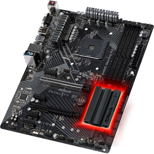 Placa Base Asrock Am4 Fatal1ty B450 Gaming K4 | Quonty.com | 90-MXB8A0-A0UAYZ