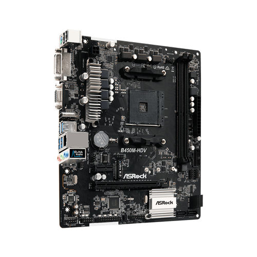 Placa Base Asrock B450m Hdv Amd Am4 Atx | Quonty.com | 90-MXB830-A0UAYZ