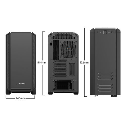 Caja Semitorre/E-Atx Be Quiet! Silent Base 601 Black | Quonty.com | BG026