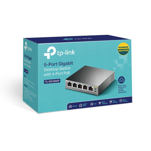 Hub Switch 5 Ptos 10/100/1000 Tp-Link Tl-Sg1005p | Quonty.com | TL-SG1005P