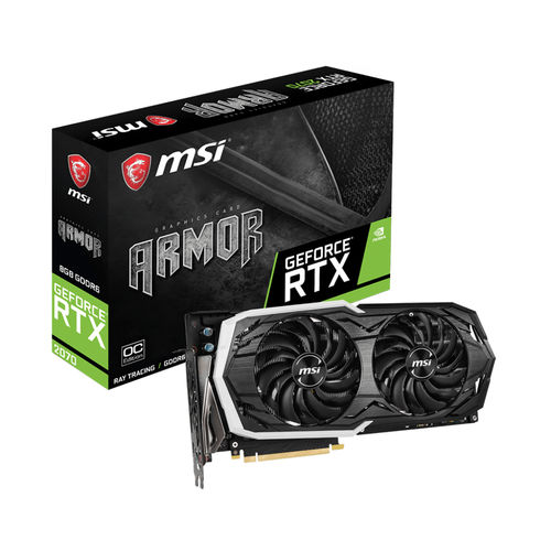 Tarjeta Gráfica Msi Rtx 2070 Armor Oc 8gb Gddr6 | Quonty.com | 912-V373-019
