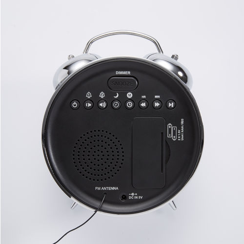 Radio Despertador Bigben Rr90epoks Plata | Quonty.com | RR90EPOKS