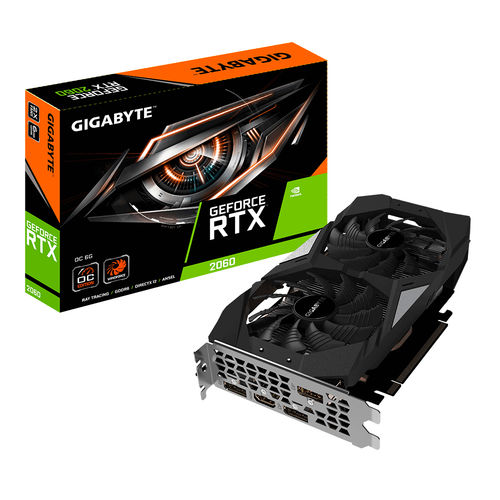 Tarjeta Gráfica Gigabyte Rtx 2060 Oc 6gb Gddr6 | Quonty.com | GV-N2060OC-6GD