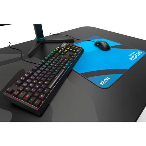 Teclado Krom Movistar Riders Mecanico Negro | Quonty.com | NXKROMRIDERSK