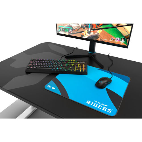 Teclado Krom Movistar Riders Mecanico Negro | Quonty.com | NXKROMRIDERSK