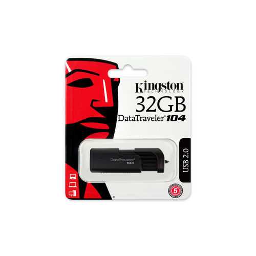 Pendrive Kingston Dt 104 32gb Usb2.0 Negro | Quonty.com | DT104/32GB