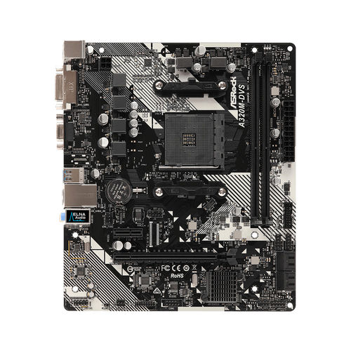 Placa Base Asrock A320m-Dvs R4.0 Amd Am4 Atx | Quonty.com | 90-MXB9M0-A0UAYZ