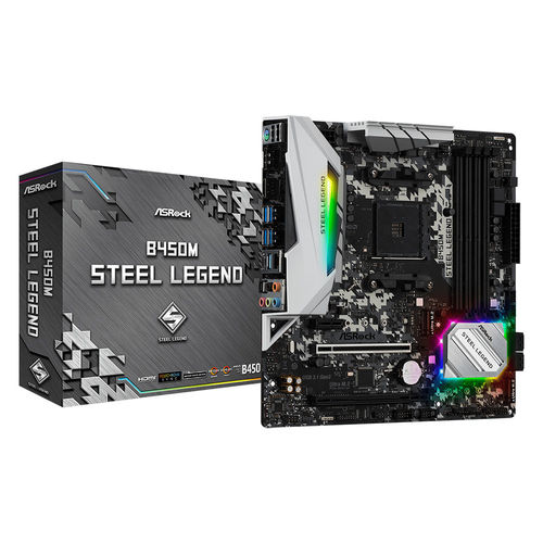 Placa Asrock B450 Steel Legend Amd Am4 Micro Atx | Quonty.com | 90-MXBA00-A0UAYZ