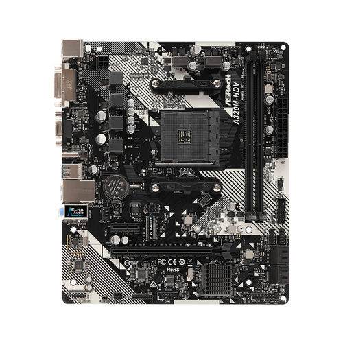 Placa Base Asrock A320m-Hdv Amd Am4 Micro Atx | Quonty.com | 90-MXB9L0-A0UAYZ