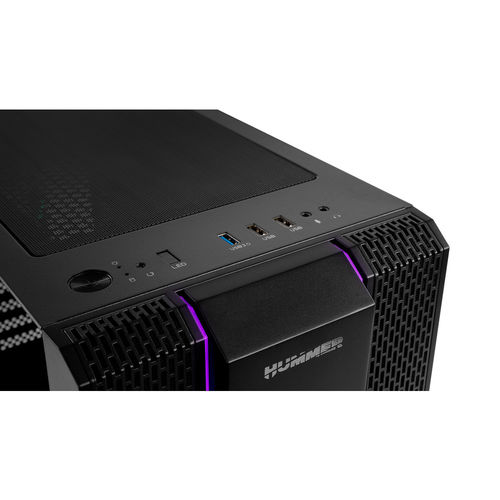 Minitorre Hummer Fusion S S/Fuente Usb 3.0 Argb Negro | Quonty.com | NXHUMMERFSNS