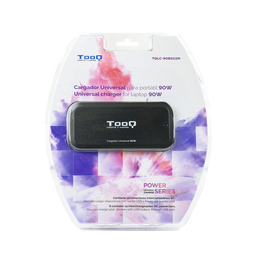 Cargador Portatil Tooq 90w 12 Conectores | Quonty.com | TQLC-90BS02M