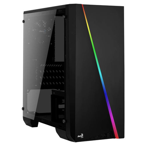 Caja Semitorre Aerocool Cylonmini S/Fuente Usb2.0 Negro Led | Quonty.com | CYLONMINI