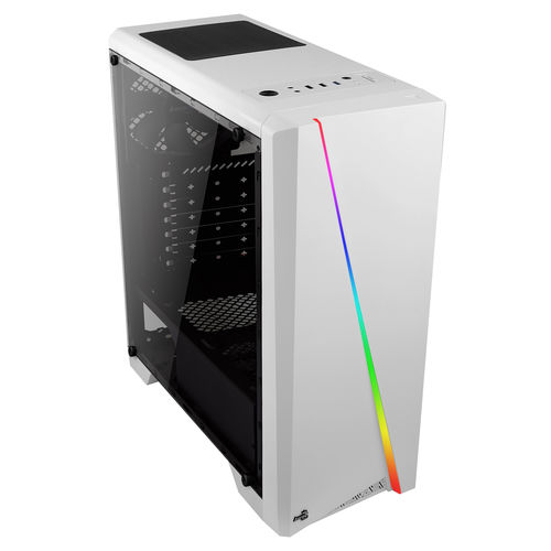 Caja Semitorre/Atx Aerocool Cylonw Blanca Led-Rgb | Quonty.com | CYLONW