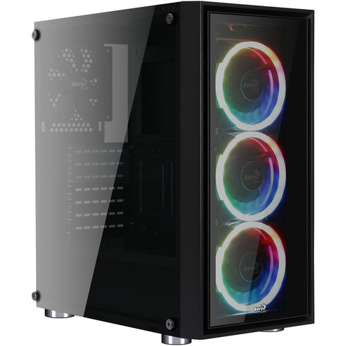 Caja Semitorre/Atx Aerocool Quartzrevo S/Fuente Usb3.0 Rgb | Quonty.com | QUARTZREVO