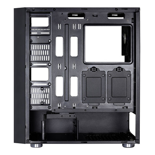 Caja Semitorre Aerocool Quartzrgb S/Fuente Usb3.0 Negro Led | Quonty.com | QUARTZRGB