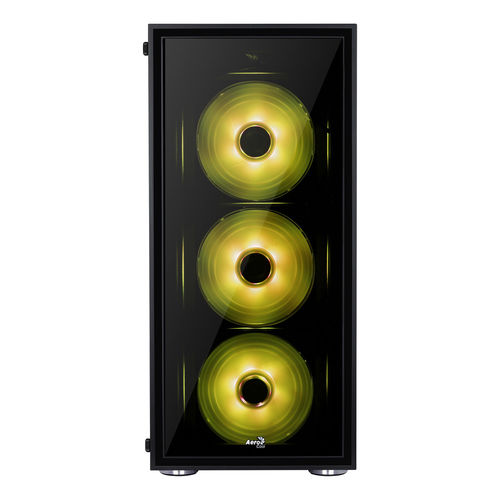 Caja Semitorre Aerocool Quartzrgb S/Fuente Usb3.0 Negro Led | Quonty.com | QUARTZRGB