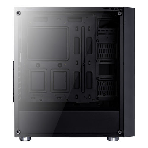 Caja Semitorre Aerocool Quartzrgb S/Fuente Usb3.0 Negro Led | Quonty.com | QUARTZRGB