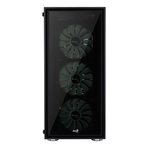 Caja Semitorre Aerocool Quartzrgb S/Fuente Usb3.0 Negro Led | Quonty.com | QUARTZRGB