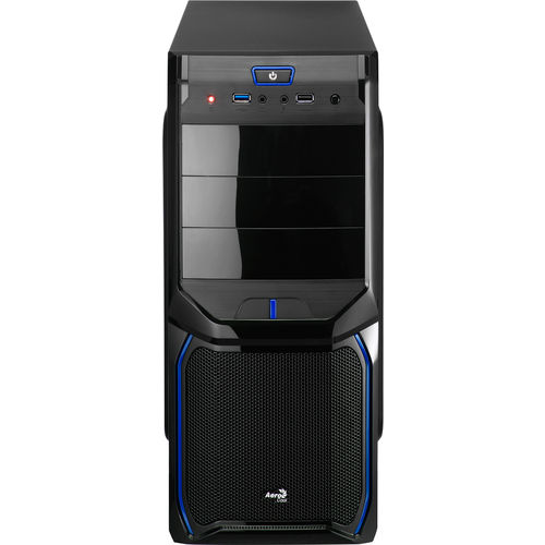 Caja Semitorre/Atx Aerocool V3x Advance Negra Led-Azul | Quonty.com | V3XADBB