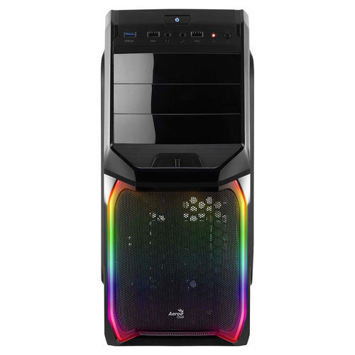Caja Semitorre Aerocool V3xrgbnow S/Fuente Negro | Quonty.com | V3XRGBNOW