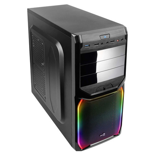 Caja Semitorre Aerocool V3xrgbnow S/Fuente Negro | Quonty.com | V3XRGBNOW