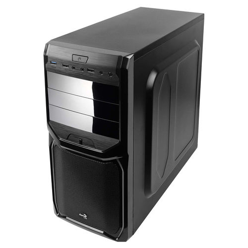Caja Semitorre Aerocool V3xrgbnow S/Fuente Negro | Quonty.com | V3XRGBNOW