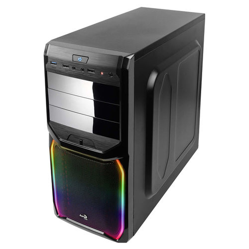 Caja Semitorre Aerocool V3xrgbnow S/Fuente Negro | Quonty.com | V3XRGBNOW
