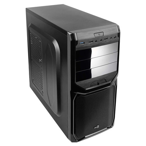 Caja Semitorre Aerocool V3xrgbnow S/Fuente Negro | Quonty.com | V3XRGBNOW