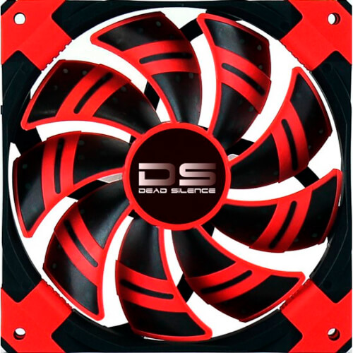 Ventilador Aerocool Dead Silence 14cm Rojo | Quonty.com | DSFAN14RD