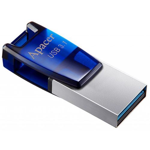 Pendrive 32gb Usb3.1/Microusb2.0 Apacer Ah179 Otg Blue | Quonty.com | AP32GAH179U-1