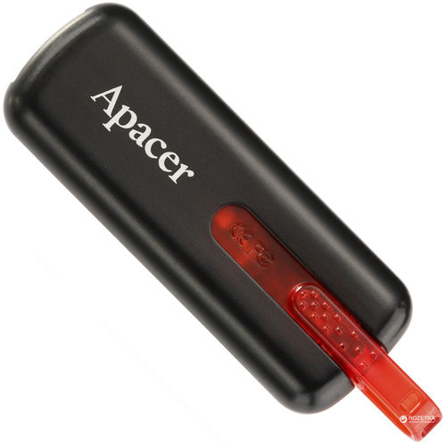 Pendrive 32gb Usb 2.0 Apacer Ah326 Black | Quonty.com | AP32GAH326B-1