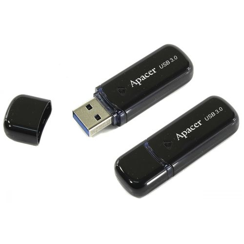 Pendrive 64gb Usb 3.0 Apacer Ah355 Negro | Quonty.com | AP64GAH355B-1