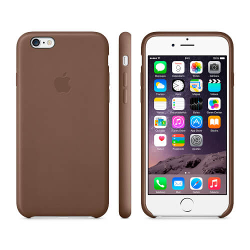 Funda Apple Para Iphone 6 Plus Marrón Oliva | Quonty.com | MGQR2ZM/A