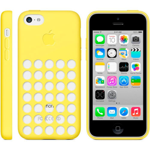 Funda Apple Para Iphone 5c Amarilla | Quonty.com | MF038ZM/A