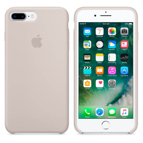 Funda Apple Para Iphone 7 Plus Silicona Piedra | Quonty.com | MMQW2ZM/A