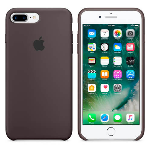 Funda Apple Para Iphone 7 Plus Silicona Cacao | Quonty.com | MMT12ZM/A