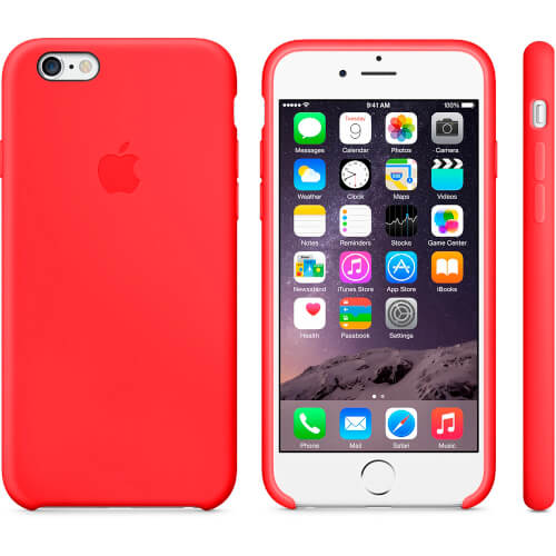Funda Apple Para Iphone 7 Silicona Rojo (Product)Red | Quonty.com | MMWN2ZM/A