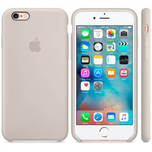 Funda Apple Para Iphone 7 Silicona Piedra | Quonty.com | MMWR2ZM/A