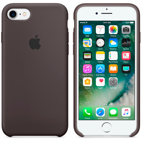 Funda Apple Para Iphone 7 Silicona Cacao | Quonty.com | MMX22ZM/A